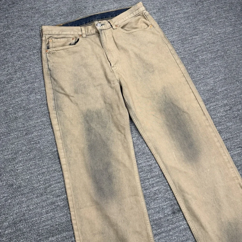 Levis 565 Loose Straight Jeans 34X30 Hyperspace Relaxed Denim Grunge Workwear